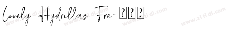 Lovely Hydrillas Fre字体转换
